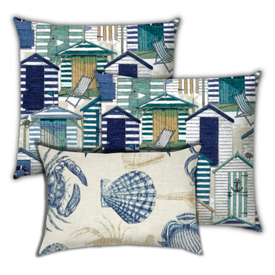 Rosecliff Heights Flagg Hill Sea Shell Shell outdoor throw pillow cover with